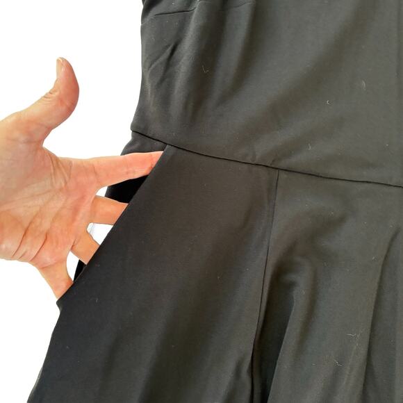 Torrid Black Ponte Skater Midi Dress Women’s Plus Size 3 Party Pockets Stretch - Picture 8 of 14